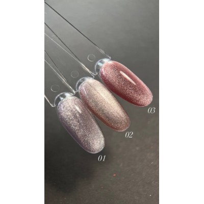 Dark gel polish Cat Eye 01 10 ml