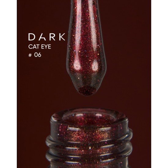 Dark gel polish Cat Eye 06 10 ml