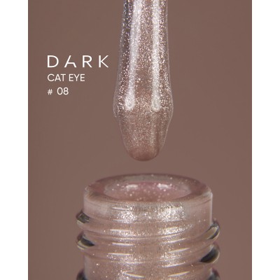 Dark gel polish Cat Eye 08 10 ml