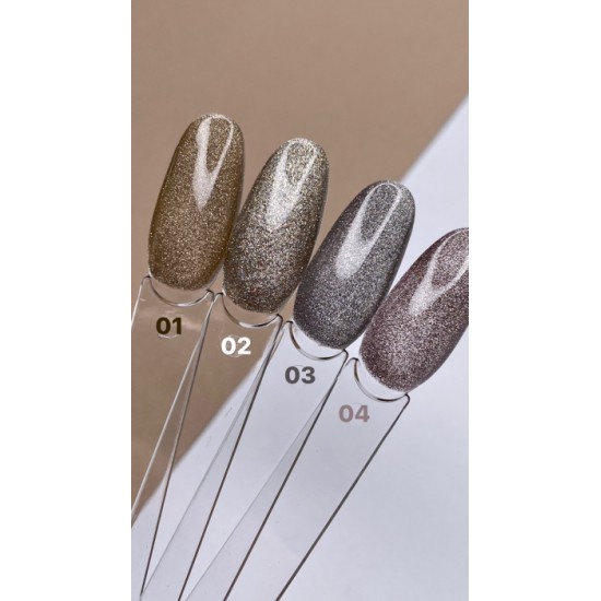 Dark gel polish Night Cat 01 10 ml