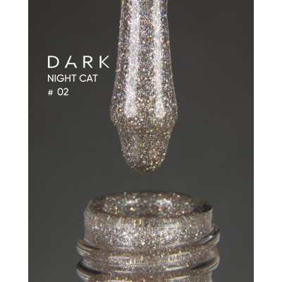 Dark gel polish Night Cat 02 10 ml