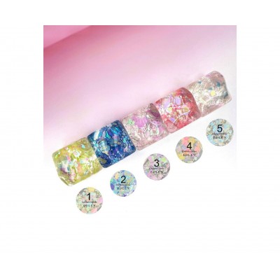 Gel polish Confetti Glitter Edlen 5 ml no.01