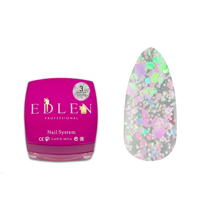 Gel polish Confetti Glitter Edlen 5 ml no.03