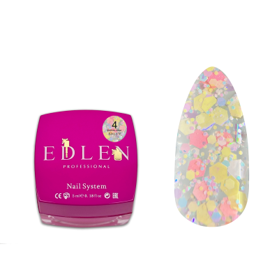 Gel polish Confetti Glitter Edlen 5 ml no.04