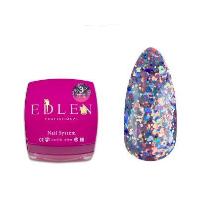 Gel polish Disco Glitter Edlen 5 ml no.03