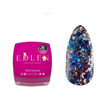 Gel polish Disco Glitter Edlen 5 ml no.04