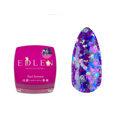 Gel polish Disco Glitter Edlen 5 ml no.05