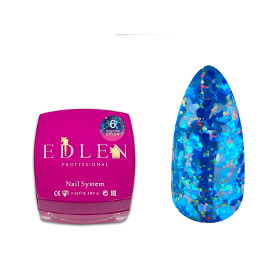 Gel polish Disco Glitter Edlen 5 ml no.06
