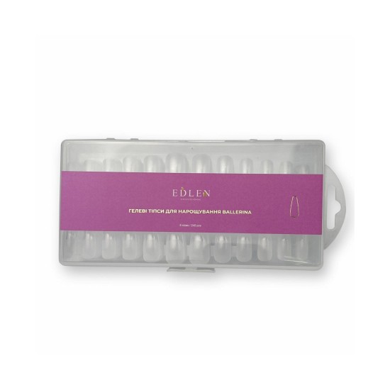 Gel tips for extension Ballerina Edlen (ballerina) 240 pcs