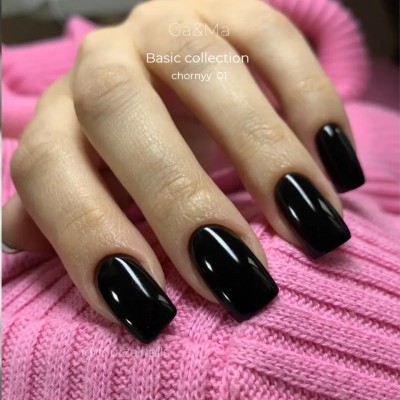 Gel polish Basic 001 black 15 ml GAMA