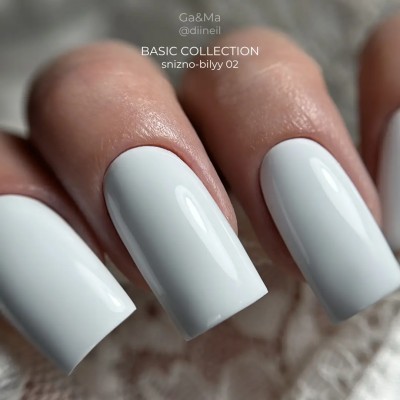 Gel polish Basic 002 snow-white 15 ml GAMA