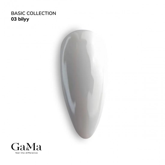 Gel polish Basic 003 white 15 ml GAMA