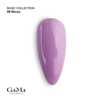 Gel polish Basic 008 purple 10 ml GAMA