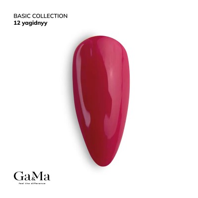 Gel polish Basic 012 berry 10 ml GAMA