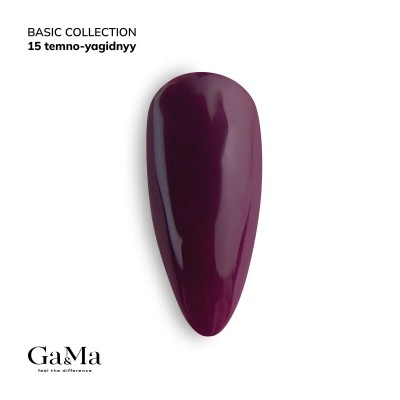 Gel polish Basic 015 dark berry 10 ml GAMA