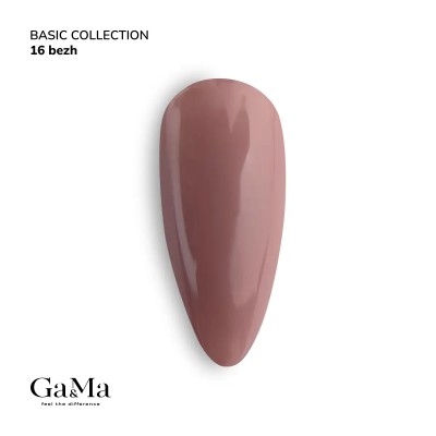 Gel polish Basic 016 beige 10 ml GAMA