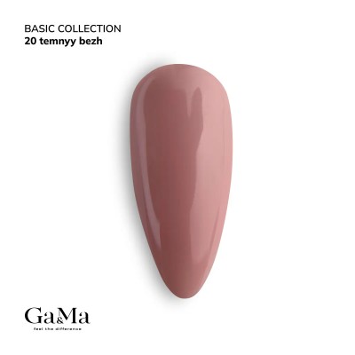 Gel polish Basic 020 dark beige 10 ml GAMA