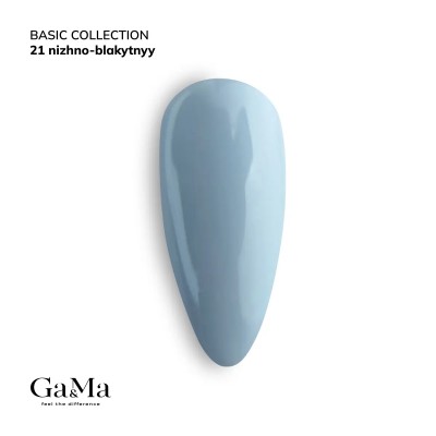 Gel polish Basic 021 soft blue 10 ml GAMA