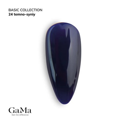 Gel polish Basic 024 dark blue 10 ml GAMA