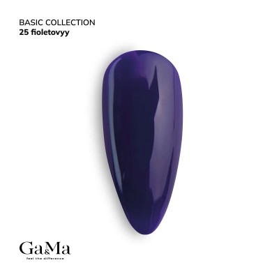 Gel polish Basic 025 purple 10 ml GAMA