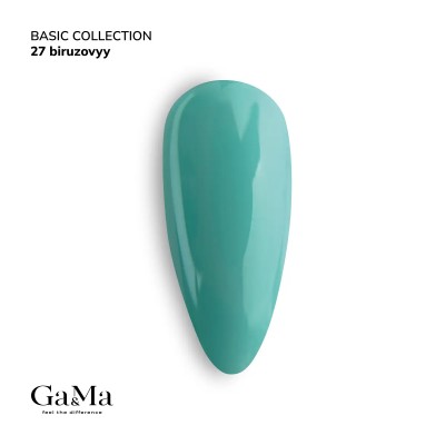 Gel polish Basic 027 turquoise 10 ml GAMA