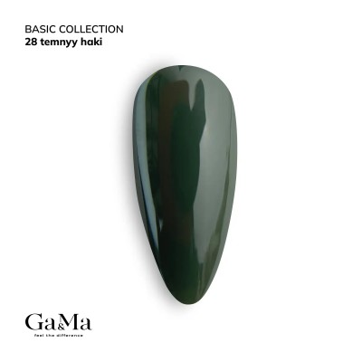 Gel polish Basic 028 dark khaki 10 ml GAMA