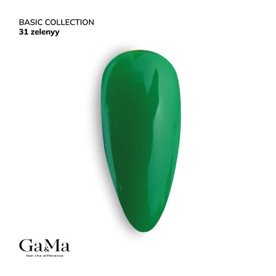 Gel polish Basic 031 green 10 ml GAMA