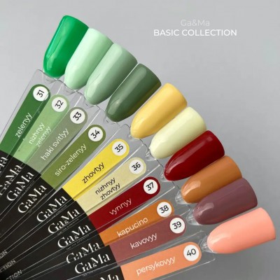 Gel polish Basic 031 green 10 ml GAMA