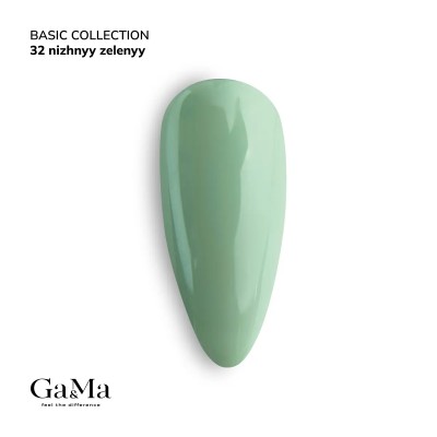 Gel polish Basic 032 gentle green 10 ml GAMA