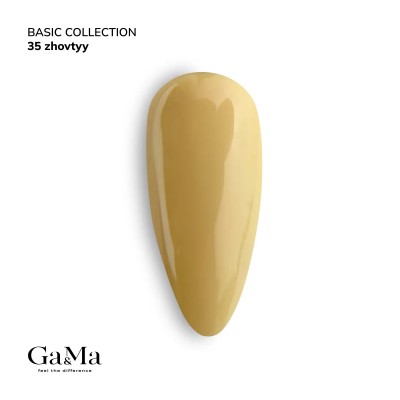 Gel polish Basic 035 yellow 10 ml GAMA