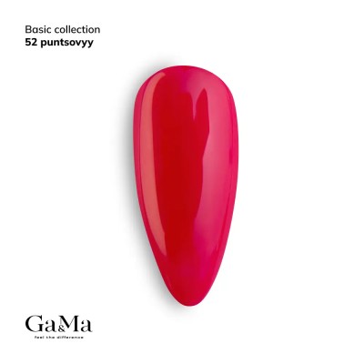 Gel polish Basic 052 crimson 10 ml GAMA