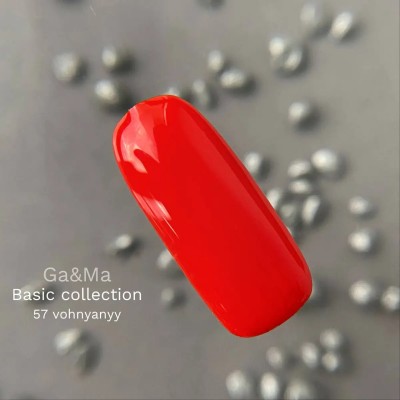 Gel polish Basic 057 fiery 10 ml GAMA