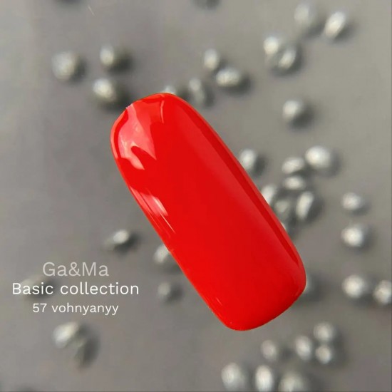 Gel polish Basic 057 fiery 10 ml GAMA