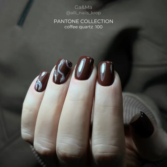 Gel polish Pantone 100 Coffee quLiquid pastelz 10 ml GAMA