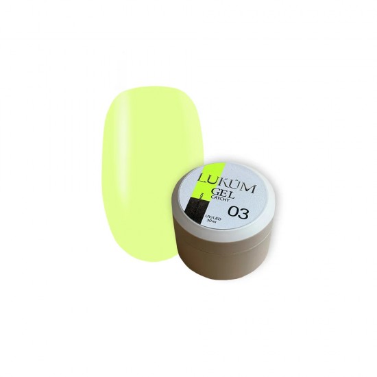 Builder Gel Catchy no.03 LUKUM 30 ml (Lemon)