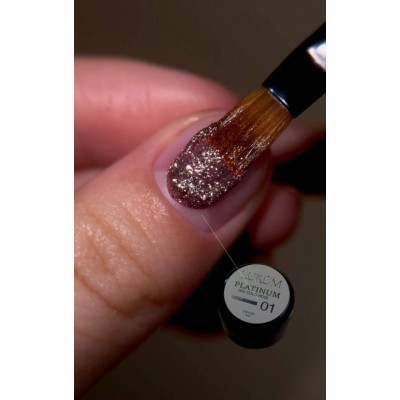 Platinum gel paint no.01 LUKUM 5 ml (Cold Rose)