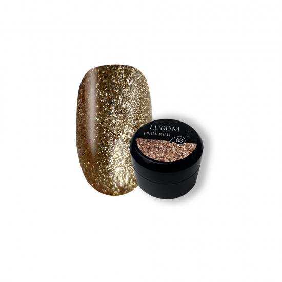 Platinum gel paint no.03 LUKUM 5 ml (Gold)