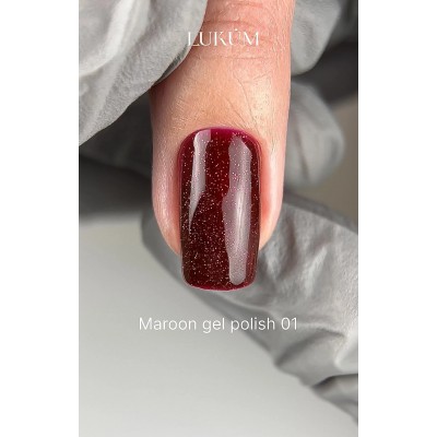 Gel polish Maroon Collection no.01 LUKUM 10 ml 