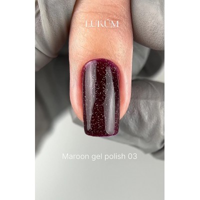 Gel polish Maroon Collection no.03 LUKUM 10 ml 