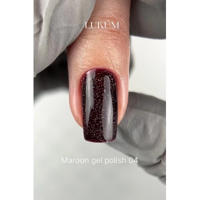 Gel polish Maroon Collection no.04 LUKUM 10 ml 