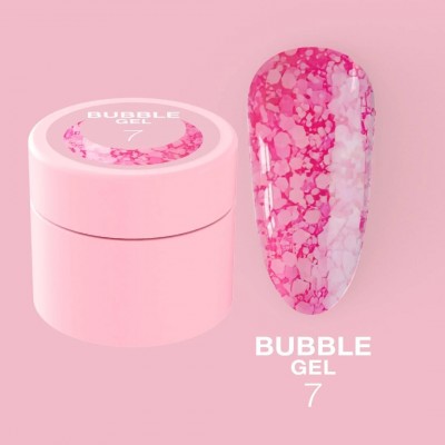 Nail glitter Bubble Gel no.7 5ml Lunamoon