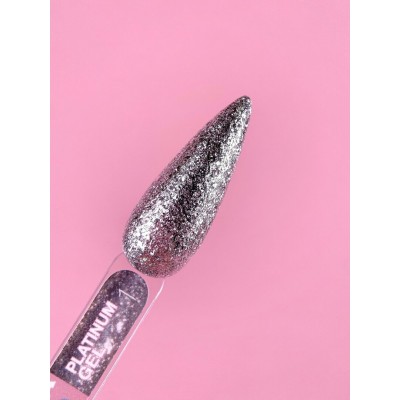 Nail glitter Platinum Gel no.1 5ml Lunamoon