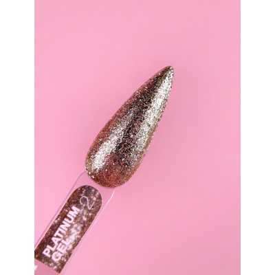 Nail glitter Platinum Gel no.2 5ml Lunamoon