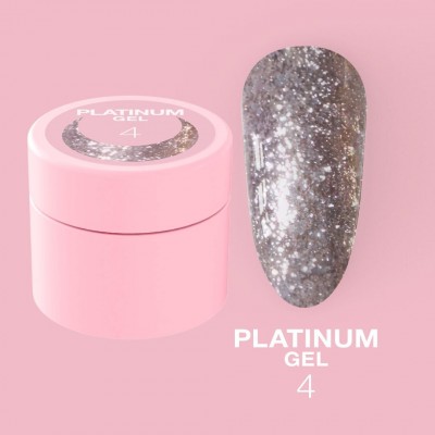 Nail glitter Platinum Gel no.4 5ml Lunamoon