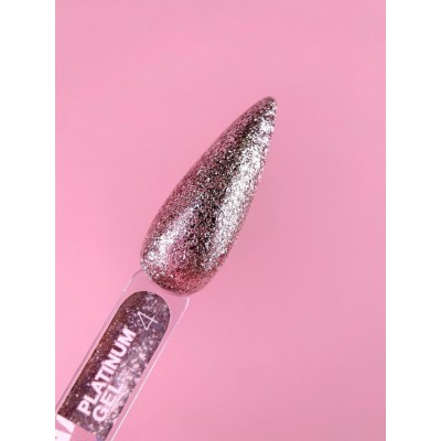 Nail glitter Platinum Gel no.4 5ml Lunamoon
