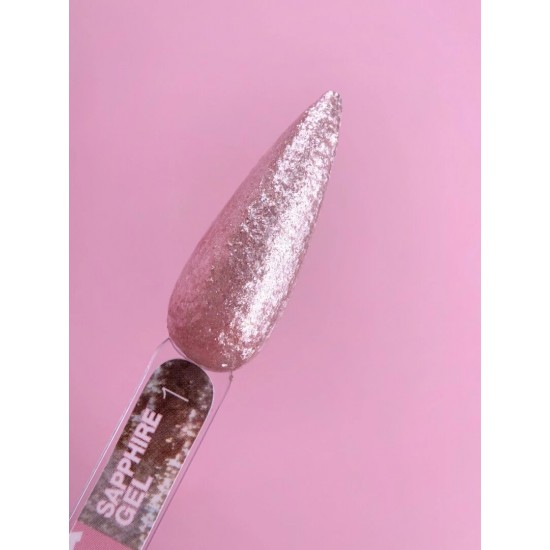 Nail glitter Sapphire Gel no.1 5ml Lunamoon