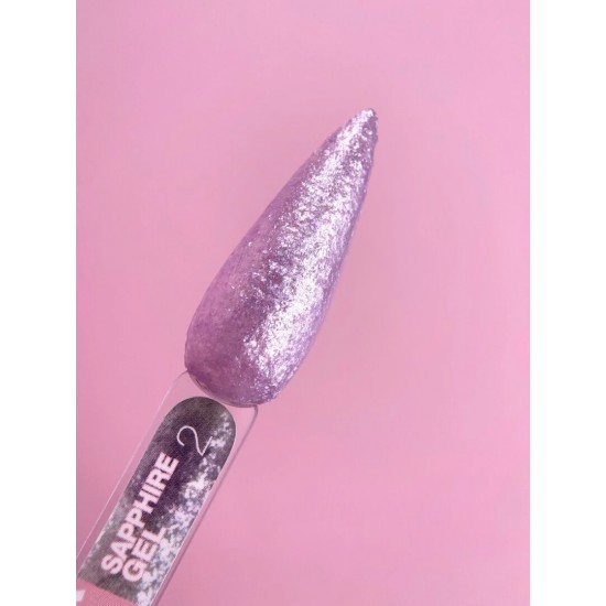 Nail glitter Sapphire Gel no.2 5ml Lunamoon