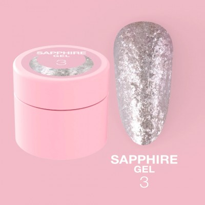 Nail glitter Sapphire Gel no.3 5ml Lunamoon