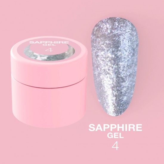 Nail glitter Sapphire Gel no.4 5ml Lunamoon