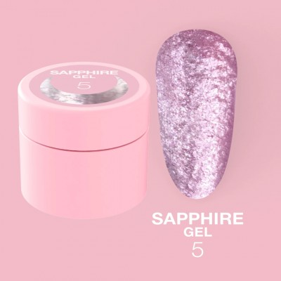 Nail glitter Sapphire Gel no.5 5ml Lunamoon